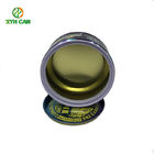 Wax Tin Can Custom Printed 6oz High Round Flat Shape Candle Tins 500ml