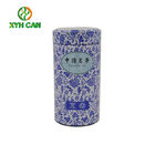 Tea Tin Can Food Grade Standard Round Tinplate Packaging For Jasmine Tea Black Tea